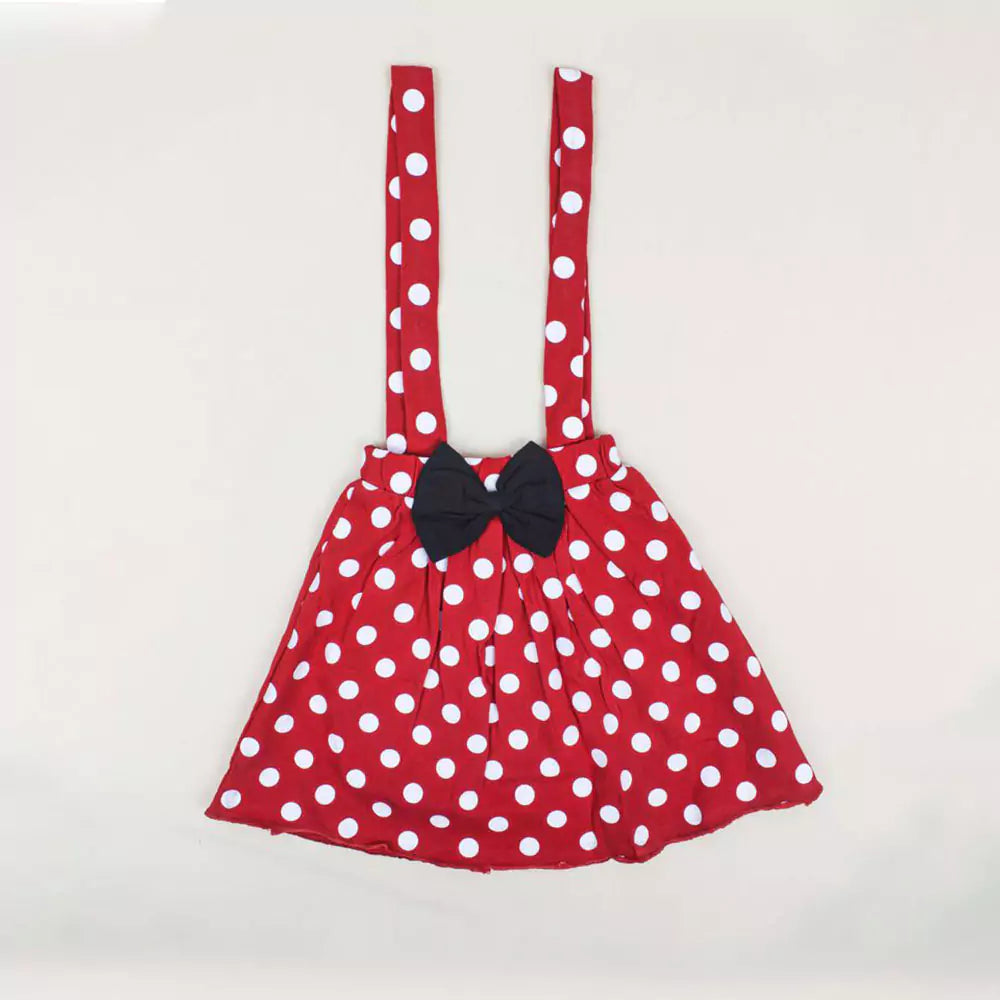 Girls Summer Dress Short Sleeve Cold Shoulder Black & Red