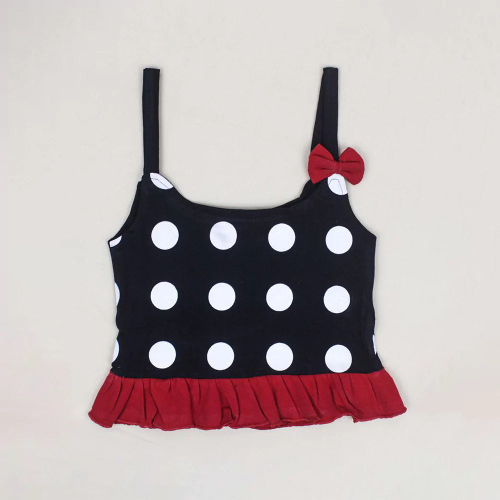 Baby Outfits Infant Sleeveless Printed Top & Pant Set For Baby Girls Black Printed Top With Short 2Pcs Summer Cotton Clothes Set Toddler Clothes