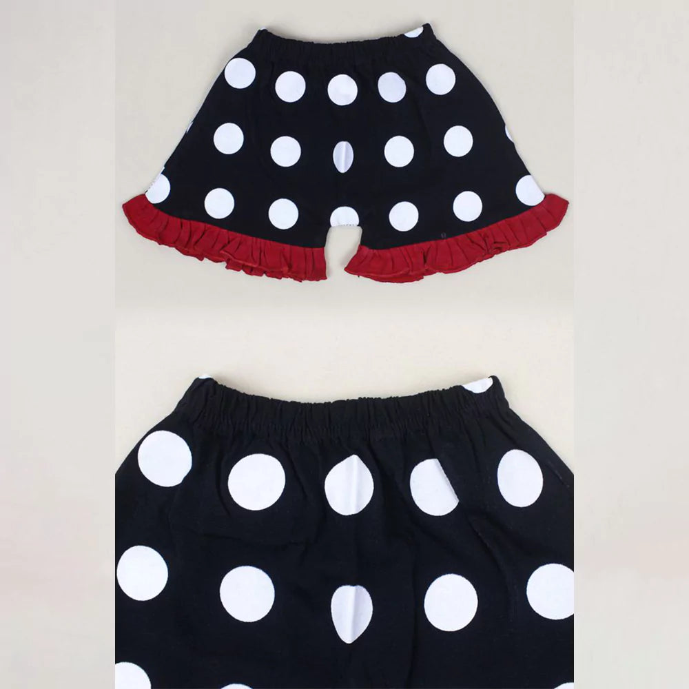Baby Outfits Infant Sleeveless Printed Top & Pant Set For Baby Girls Black Printed Top With Short 2Pcs Summer Cotton Clothes Set Toddler Clothes