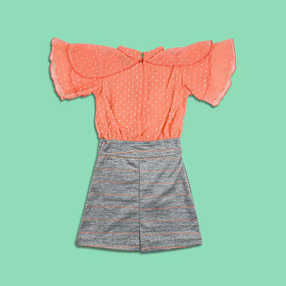Summer Skirt Outfits Printed Dress (Pink)