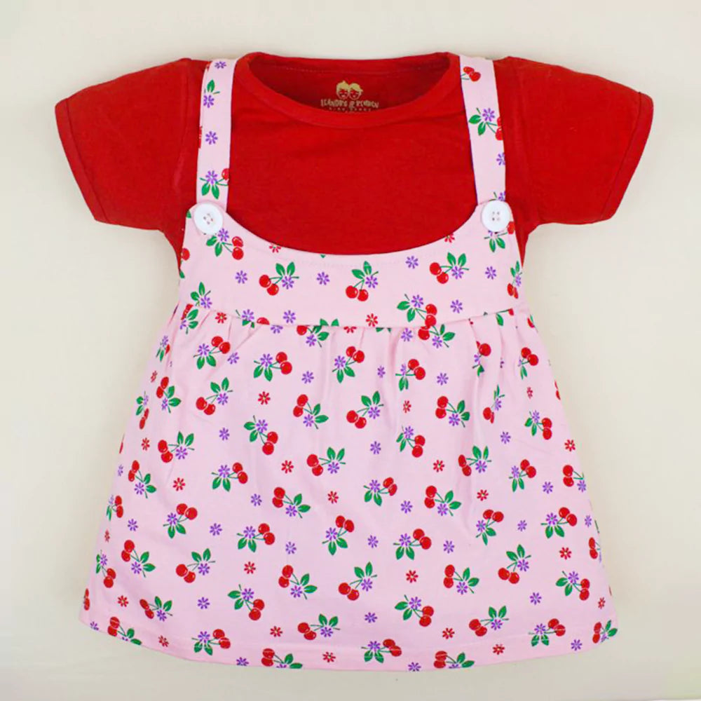 Elastic Waistband Short Pants 2Pcs Summer Cotton Clothes Set Toddler Clothes(Red)