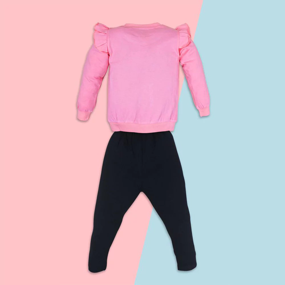 Baby Girl Tie-Dye Outfits Unisex Infant Pyjama Casual Dress Legging Elastic Waistband Legging 2Pcs Summer Cotton Clothes Set Toddler Clothes(Peach)