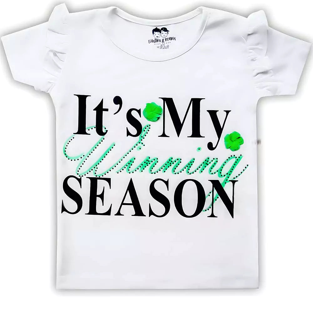 Girls and Toddlers Summer Short-Sleeve Graphic Print Crew Neck Tshirt Tunic Tops For 6 Months-3 Years Girls