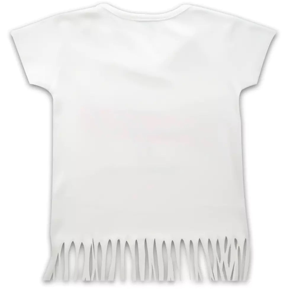 Girls and Toddlers Summer Short-Sleeve Graphic Print Crew Neck Tshirt Tunic Tops For 6 Months-3 Years Girls (white pink print)