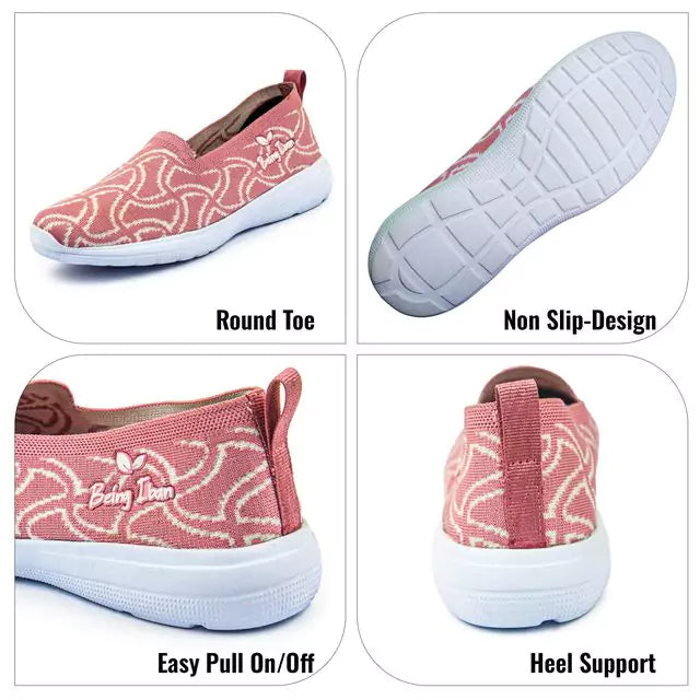 Women's Bellies Women's & Girls' Ballet Flat Shoes (Pink)