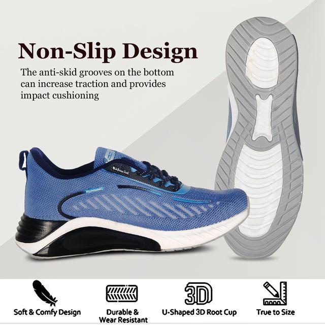 Men's Lightweight Quick Drying Aqua Water Shoes Athletic Sport Walking Shoes For Man_Blue
