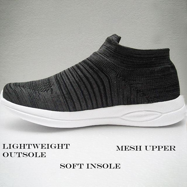 Mens Walking Shoes Lightweight Breathe Mesh Running Shoes Slip On Fashion Tennis Sneakers Comfort Gym Workout Shoe