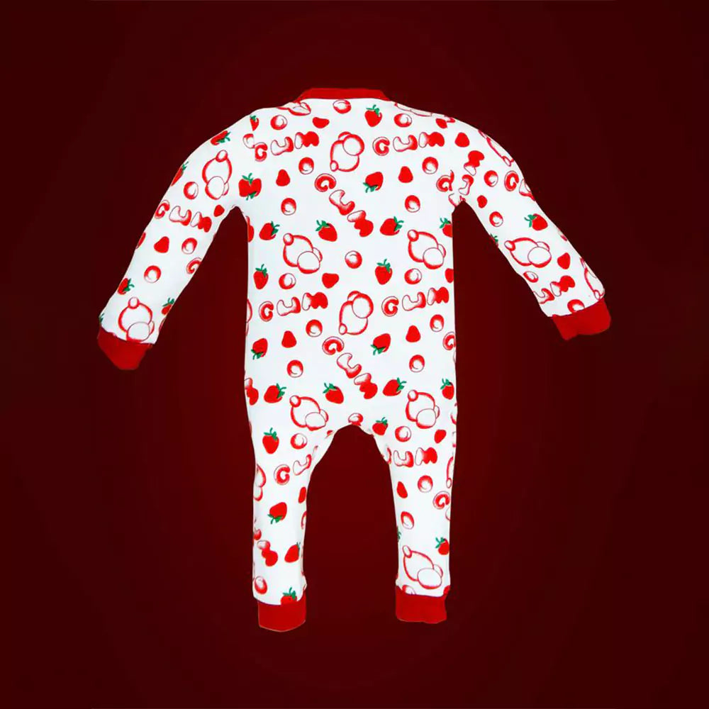Baby Boys-girls Sleep and Play Pajamas 100% Cotton One piece Romper Jumpsuit Snap Buttons Front Pajamas (red)