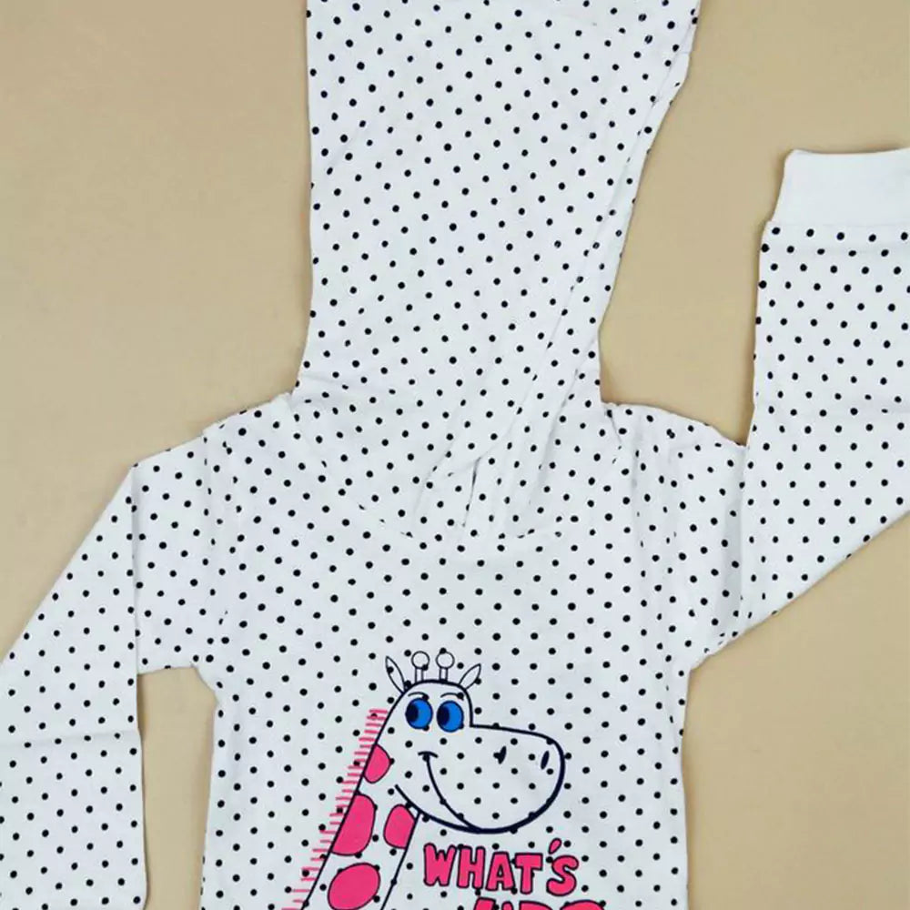 Baby Boys Outfits Unisex Animal Printed White Rompers Dungaree Set for Kids (White)