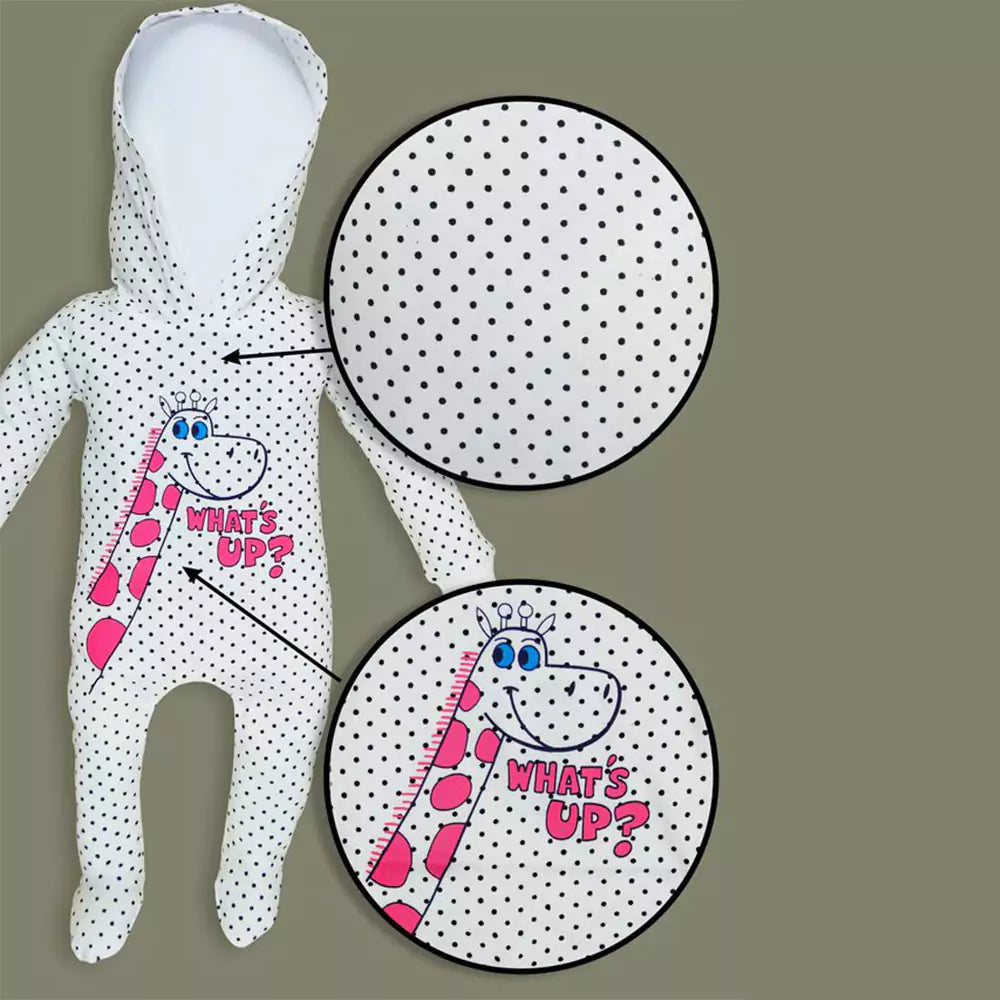 Baby Boys Outfits Unisex Animal Printed White Rompers Dungaree Set for Kids (White)
