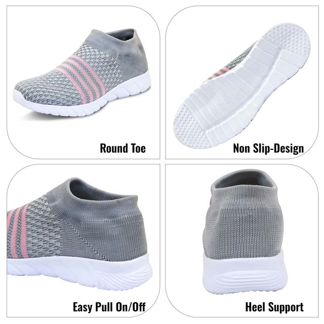 Casual Shoes for Running, Gym and WalkingSports Running Shoes for Women's & Girl's_Grey