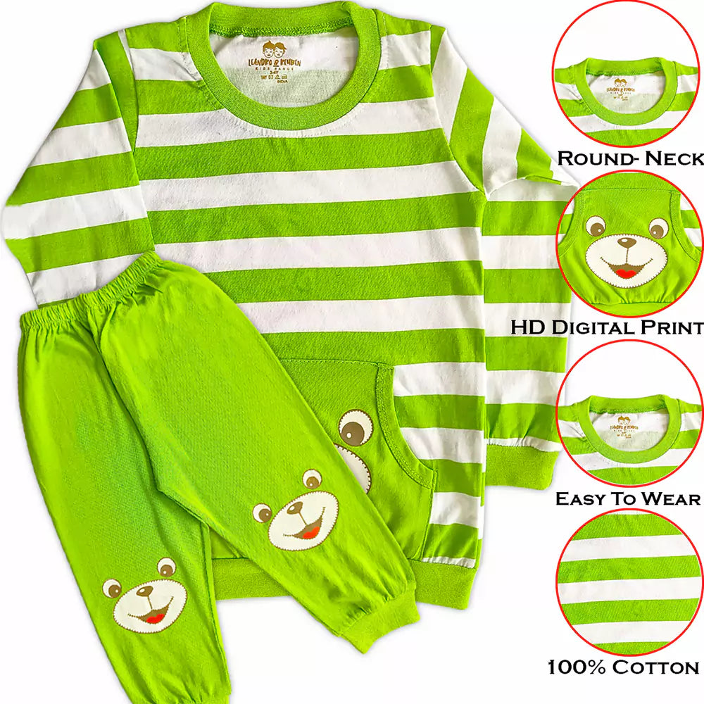 Baby Clothes Set Full Sleeve Jhabla 100% Pure Cotton Top Bottom Set for New Born Baby Night Suit for Baby Boy's & Baby Girl's Sleepsuit Pajama Nightwear Gift Set