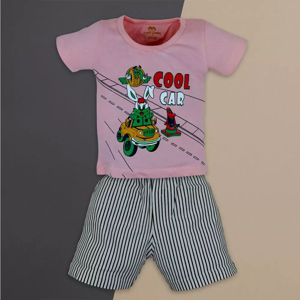 Printed Kids Tshirt Pant Set 100% Cotton Infantwear Top Bottom Combo Pack