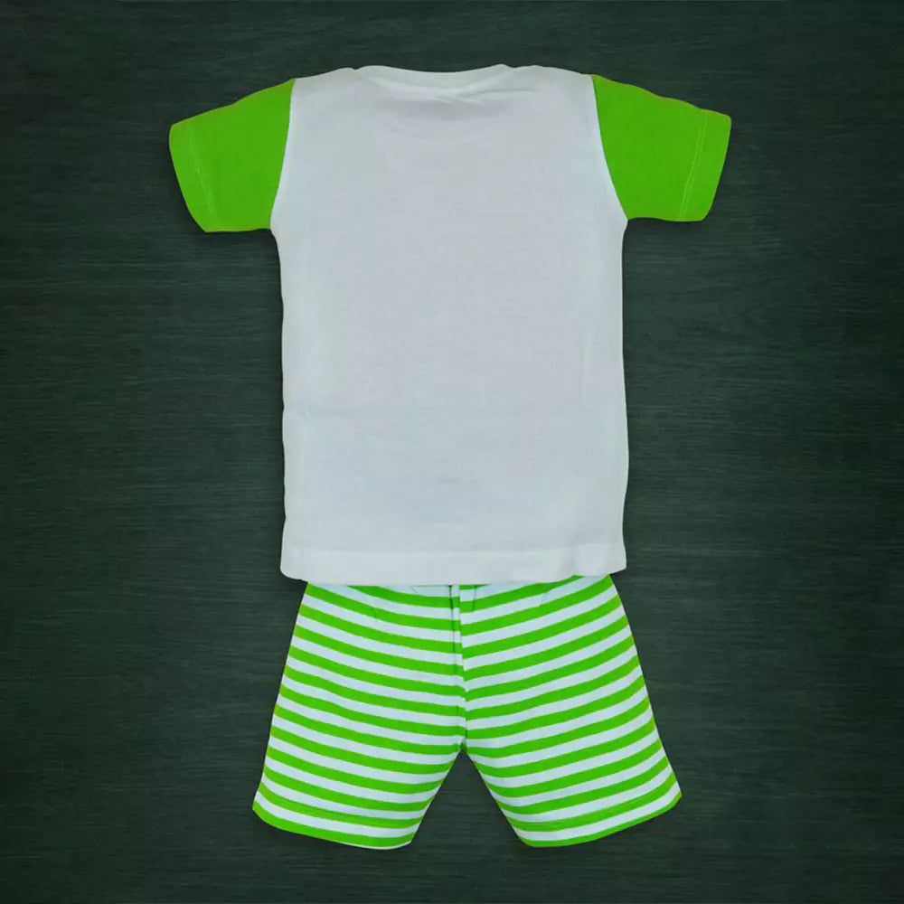 Boy's Cotton T-Shirt And Shorts Regular Half Sleeves