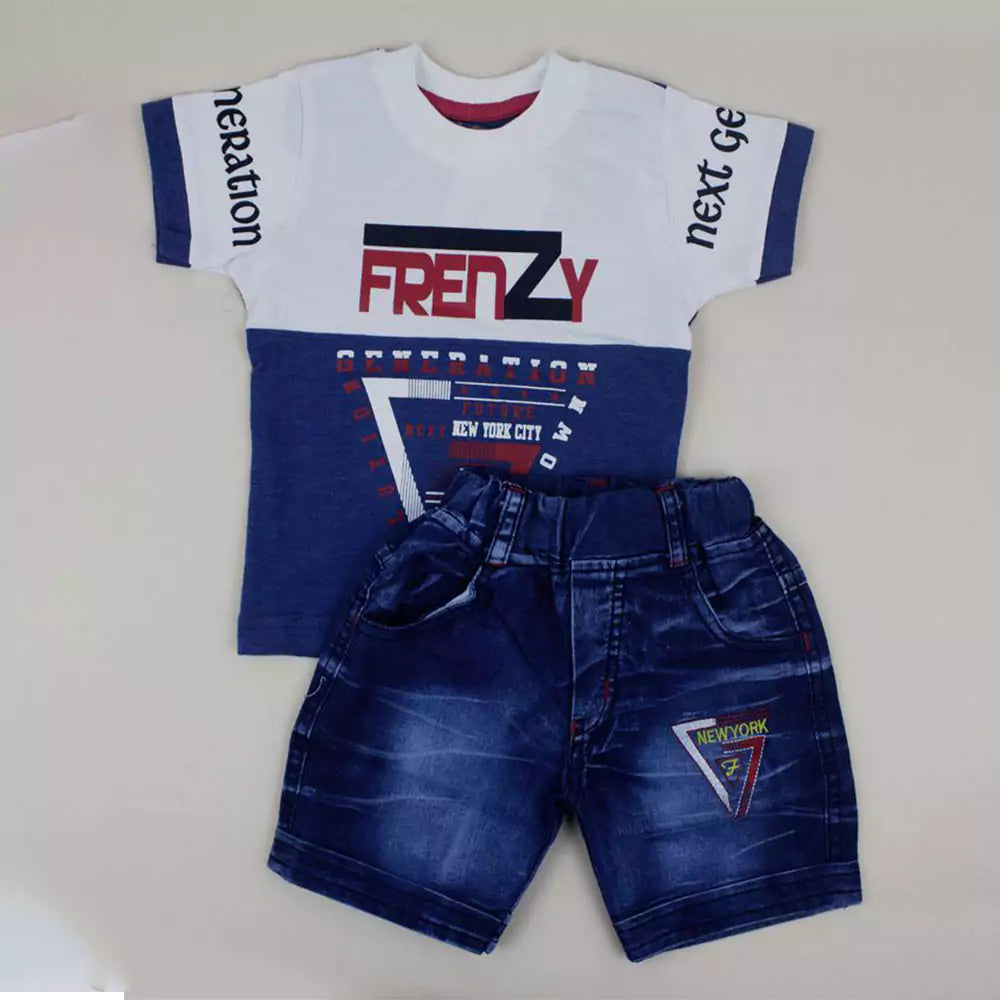 Baby Boy's Cotton Clothing Set Baby's Cotton Tshirt Pant Set