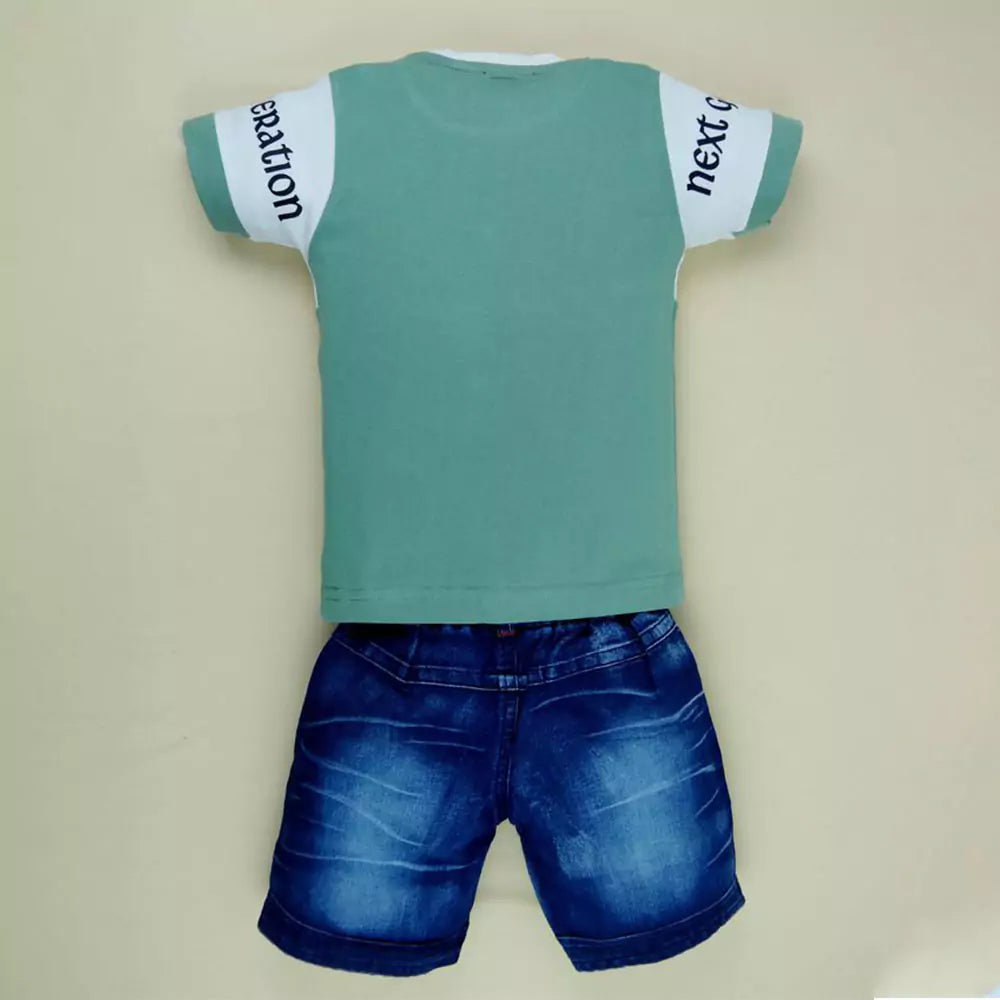 Baby Boy's Cotton Clothing Set Baby's Cotton Tshirt Pant Set