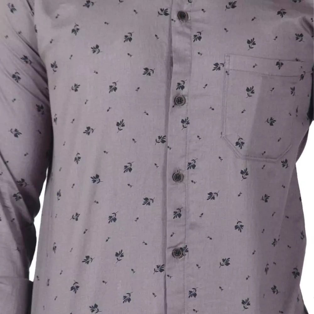Men Printed Shirt (Grey)