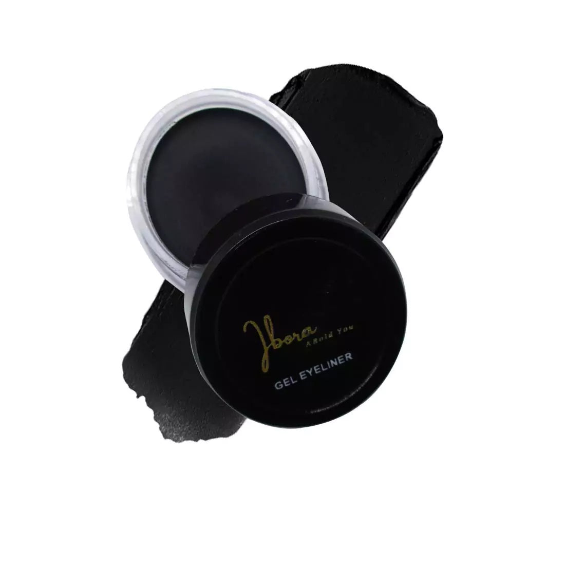 IBORA Gel Eyeliner Quick Drying Smudge Resistant Long Lasting 12 Hour Wear Precise Ultra Fine Black Waterproof (8 Gm)