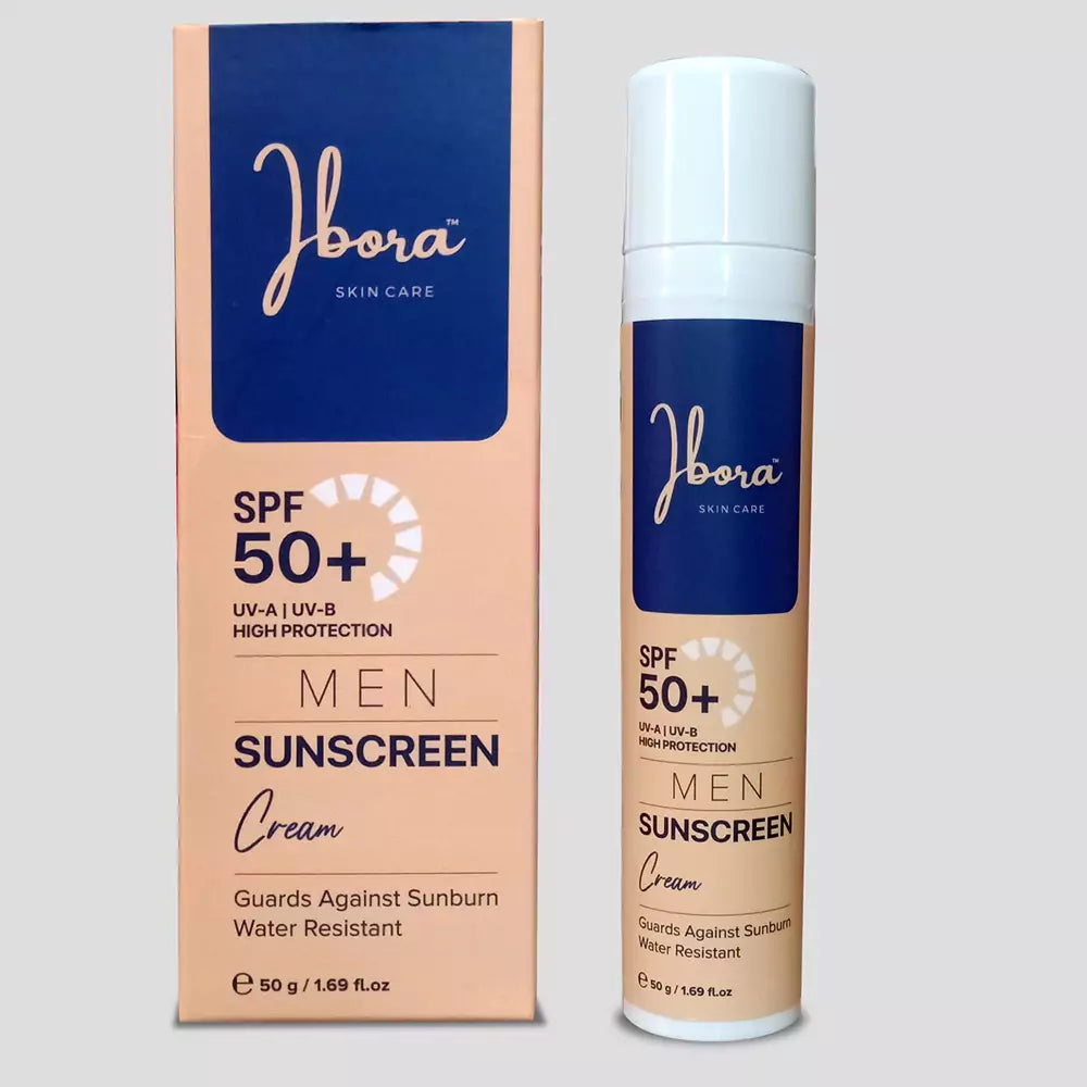 IBORA SPF 50 Men's Lotion and Sunscreen UV-A & UV-B Protection-No Greasiness Formulated for Face Body & Scalps with Anti-Aging Properties - Water Resistant for 80 Minutes 1.69 fl.oz