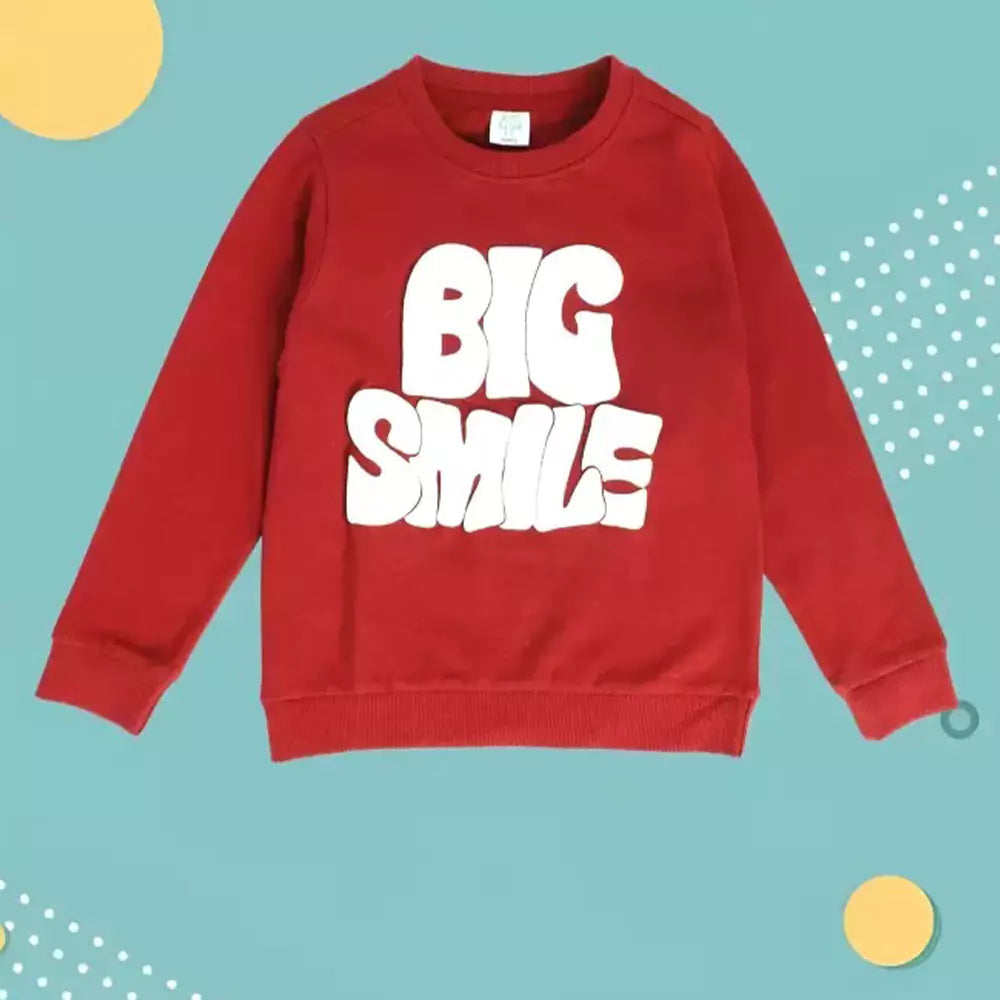 MINI KLUB Boys Red Sweat Shirt