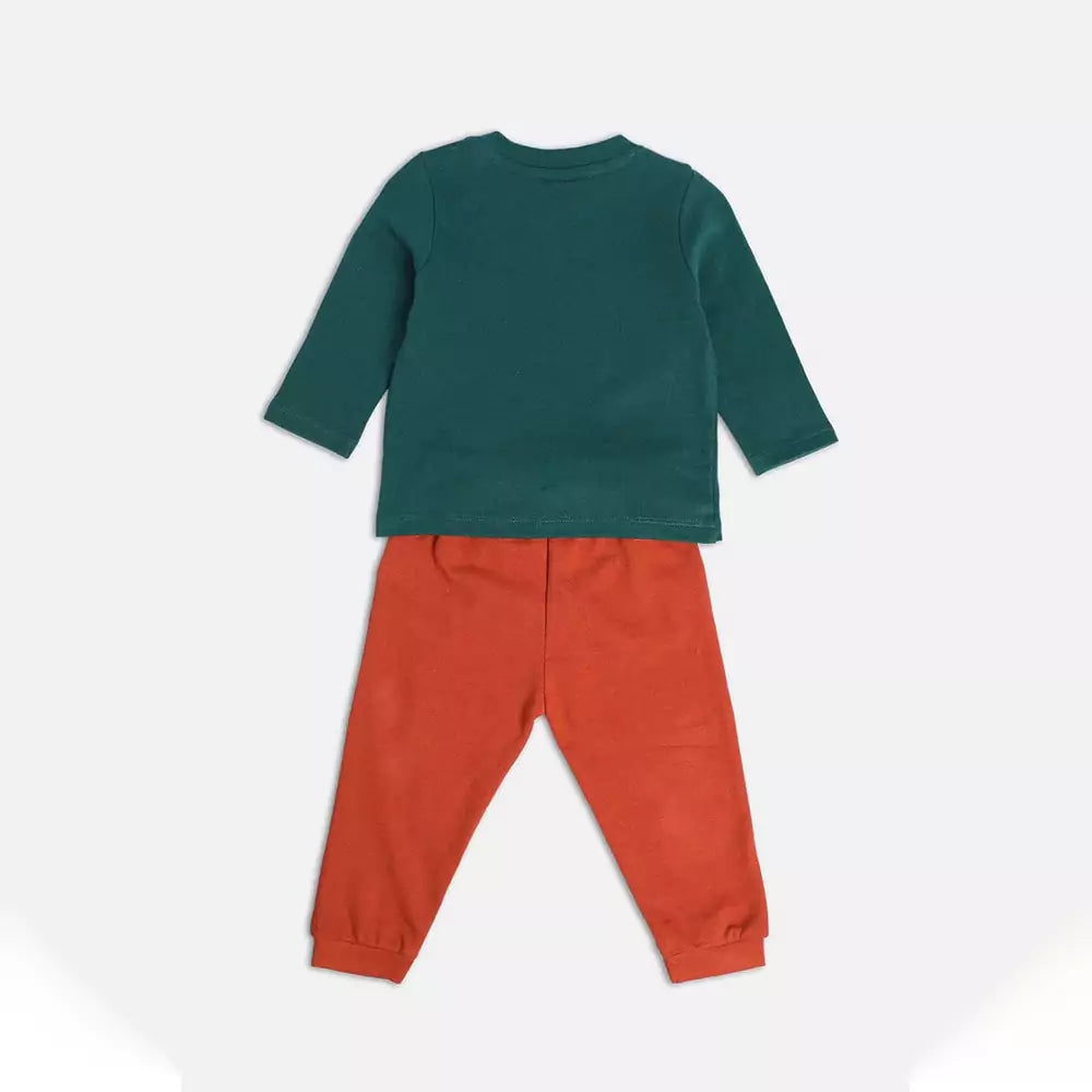 MINI KLUB Multi-coloured Print Full Length Casual Boys Regular Fit Coordinates Set