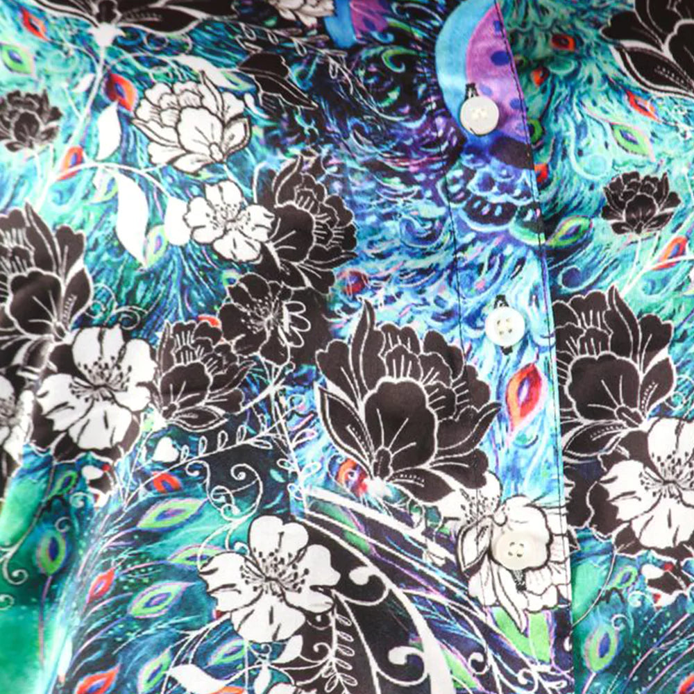 Women's Full Sleeve Wrinkle Free Floral Print Shirt
